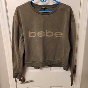 Bebe cropped sweatshirt size XL